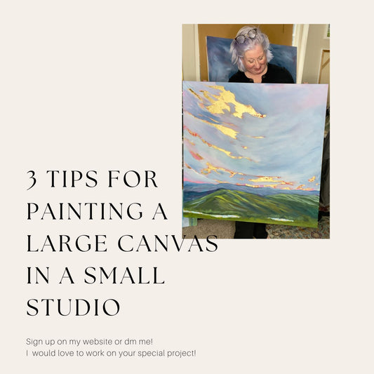 3 tips for painting large in a small studio