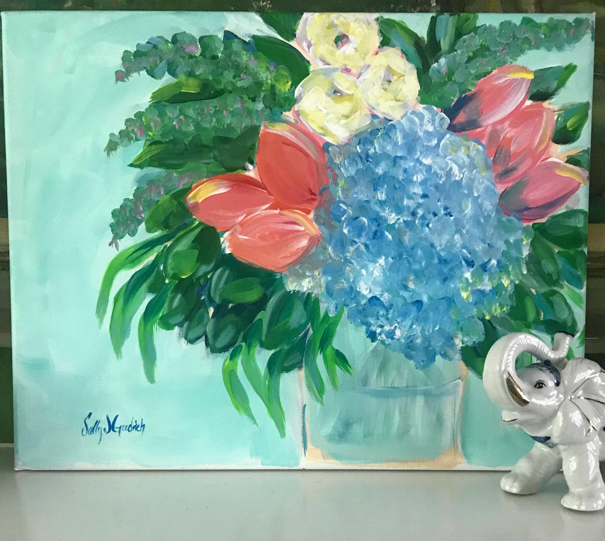 flamingo painting
chinoiserie painting
impressionism painting
pink flowers painting
floral paintings
still life painting
modern floral paintings
modern colorful paintings