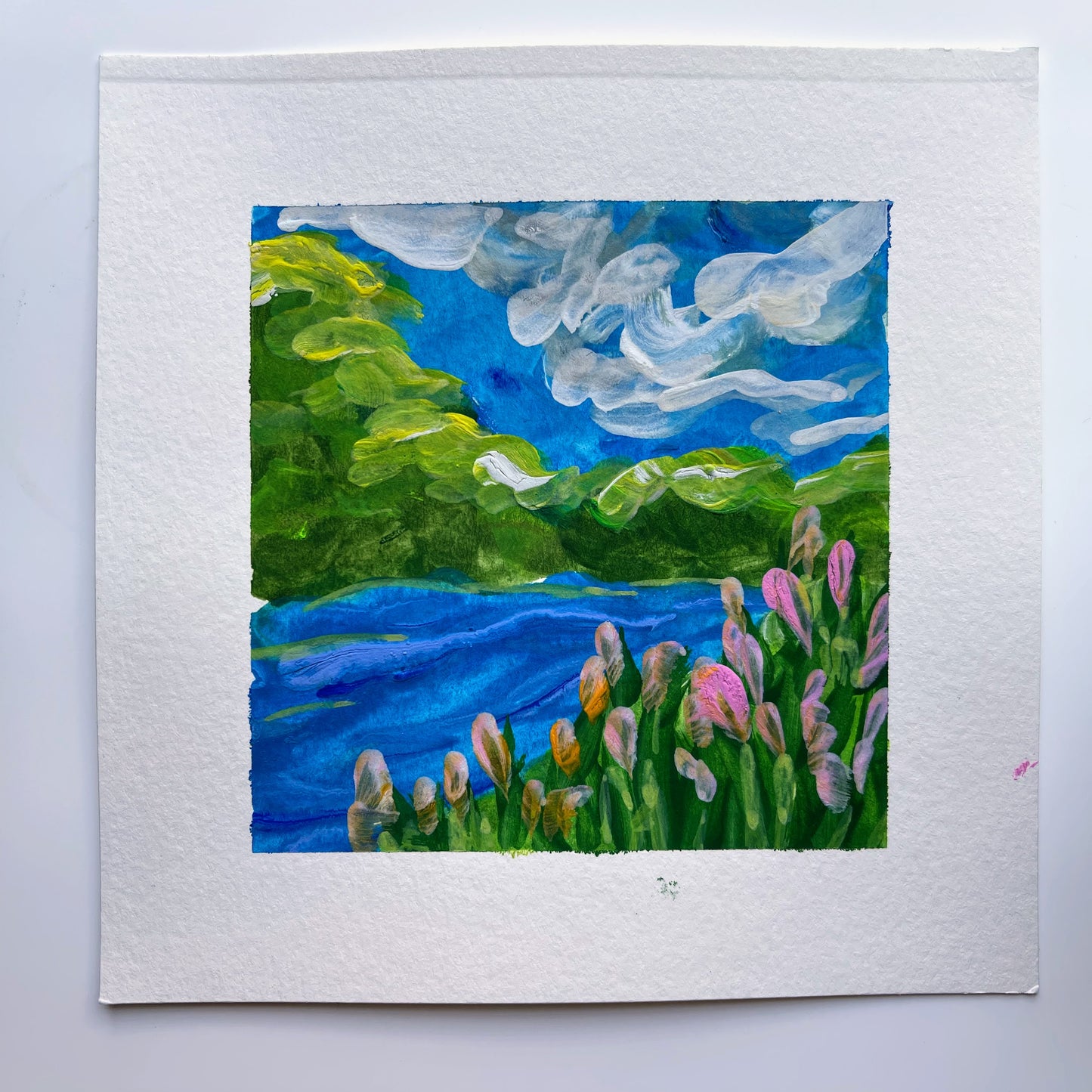 6x6-sally-j-goodrich-think-outside-river-painting