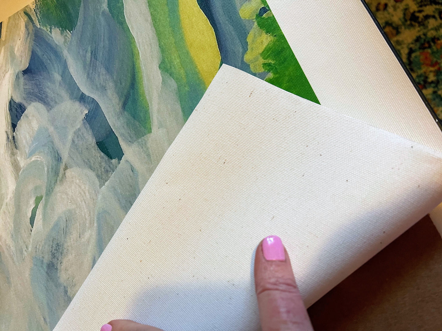 Virginia blue ridge mountains
Sally J Goodrich uses acrylic and gouache paint to create colorful, sometimes, serene, sometimes lively landscapes and florals.
Inspired by the beautiful blue ridge mountains of the Roanoke Valley and many summers spent in the Black Mountains of Asheville, NC, her landscapes are lush, vibrant and friendly.
These paintings require her to use quick brushstrokes to capture the feeling of the moment.
Of course she takes inspiration from Monet - who doesn’t?
The color is