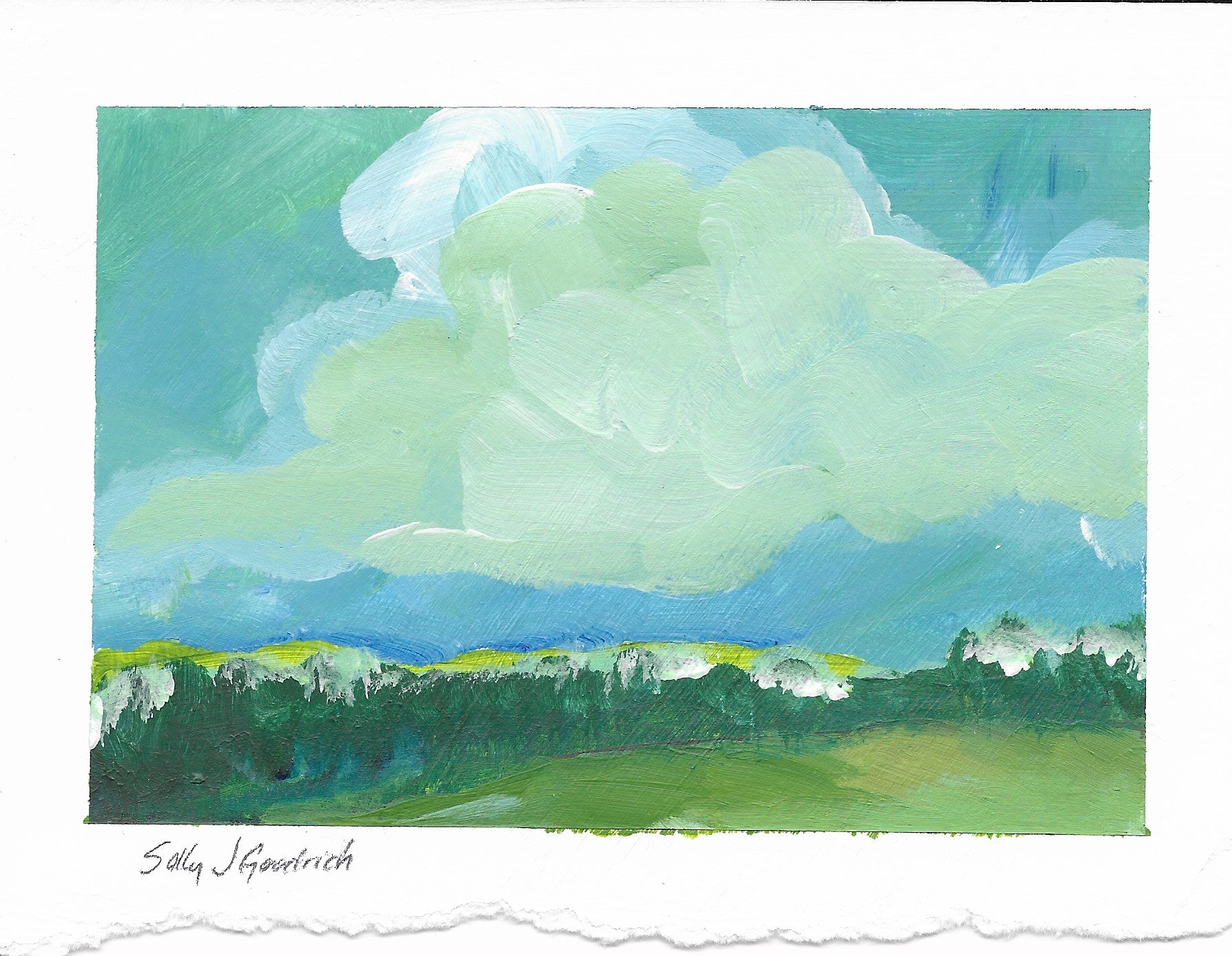 gouache on cold press watercolor paper
virginia blue ridge mountains
I paint small landscapes with gouache every single day and you can see them posted on my instagram account
These paintings require me to use quick brushstrokes to capture the feeling of the moment. I particularly like to paint the view of the Virginia Blue Ridge Mountains in my backyard.
Of course I take inspiration from impressionist, Claude Monet - who doesn’t?