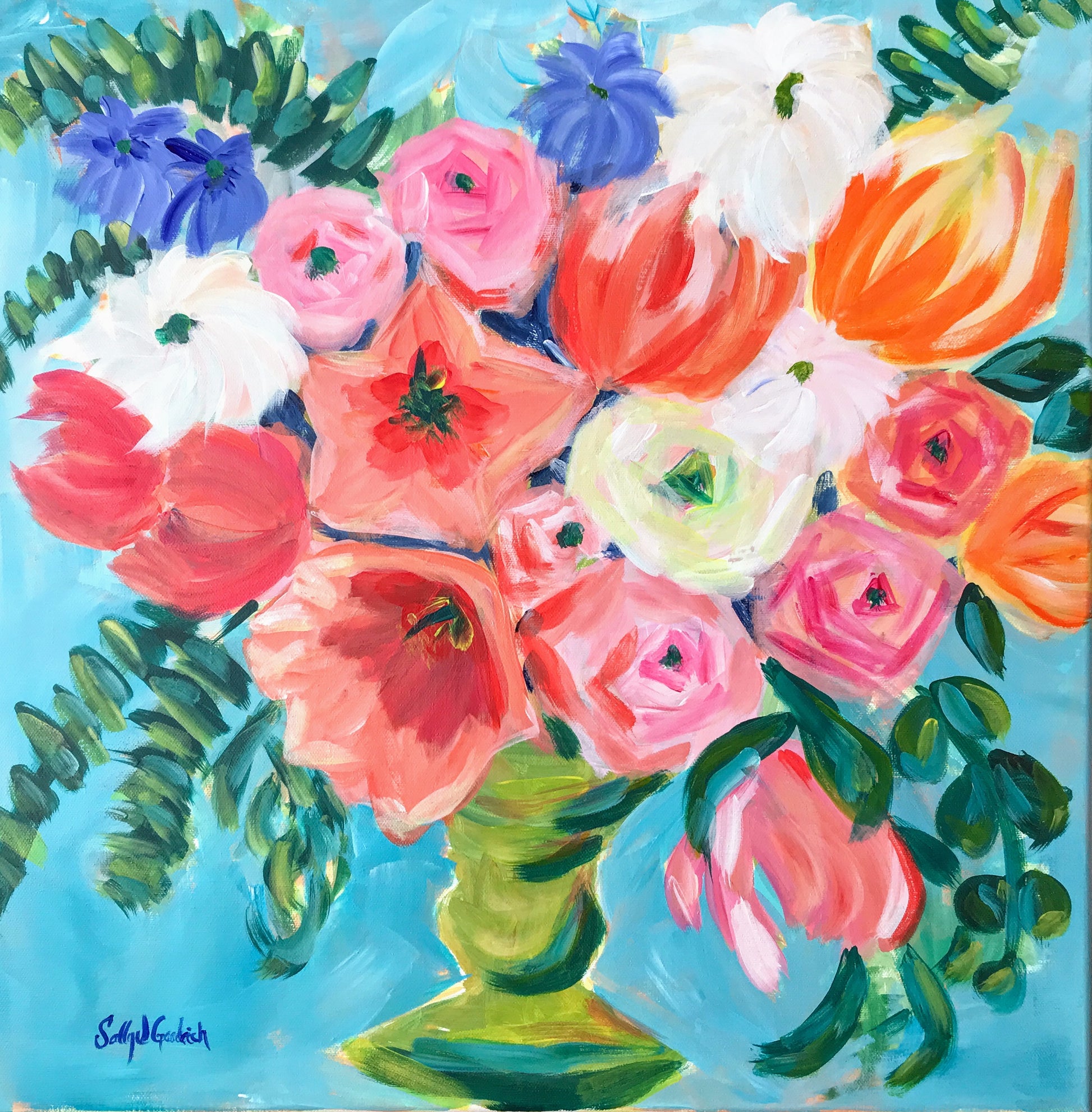 flamingo painting
chinoiserie painting
impressionism painting
pink flowers painting
floral paintings
still life painting
modern floral paintings
modern colorful paintings