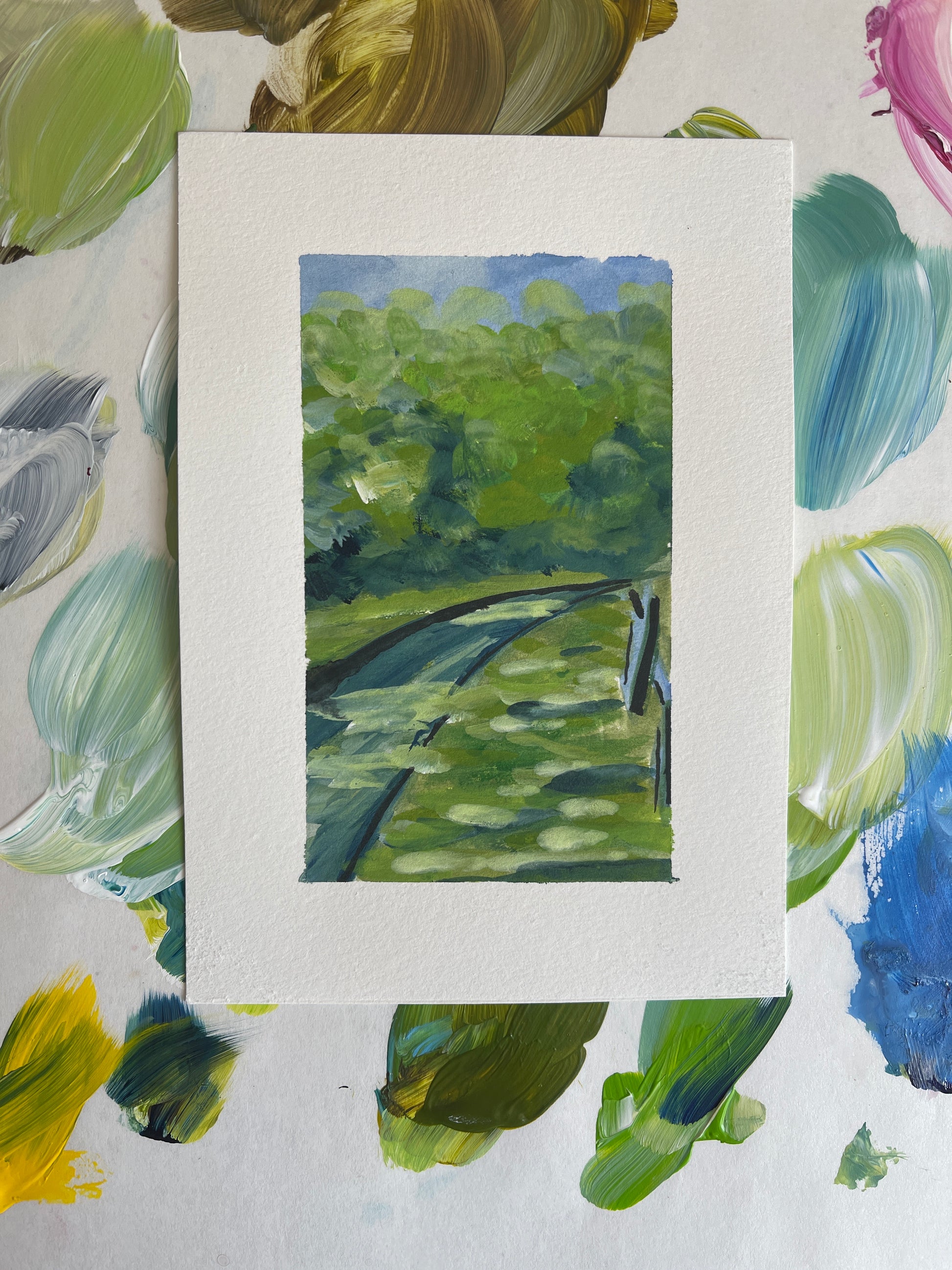 6x6-sally-j-goodrich-cherish-walking-path-painting