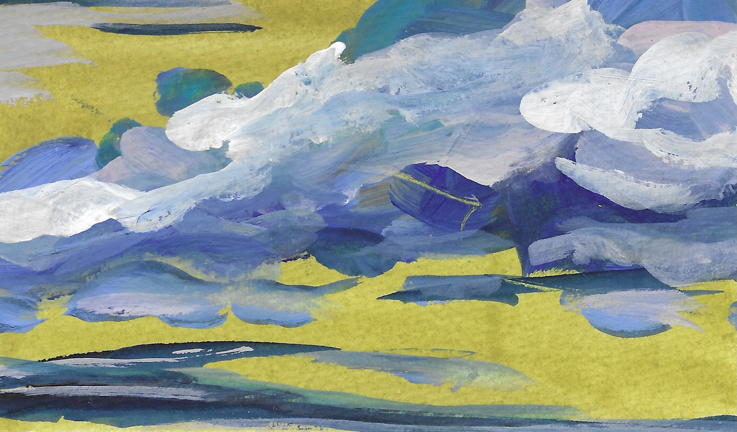 5" x 7"
gouache on cold press watercolor paper
Virginia Blue Ridge Mountains
These paintings require me to use quick brushstrokes to capture the feeling of the moment. I particularly like to paint the view of the Virginia Blue Ridge Mountains in my backyard.
Of course I take inspiration from impressionist, Claude Monet - who doesn’t?