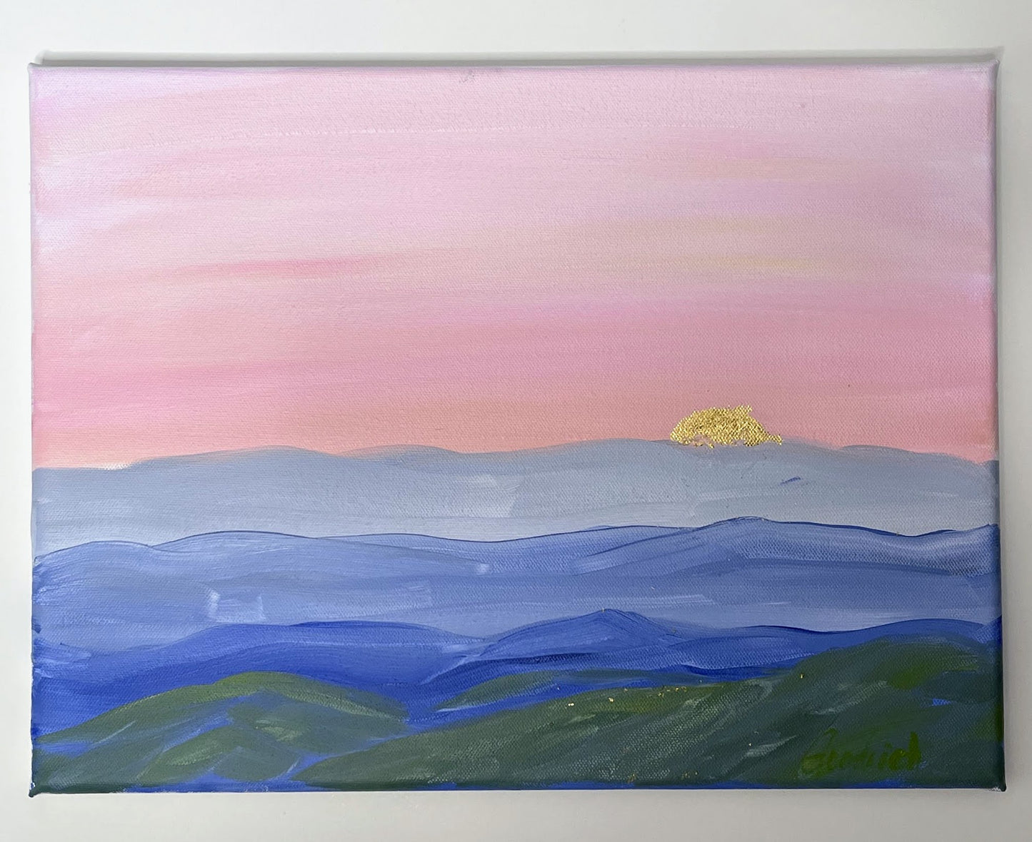Blue Ridge Sunset Painting. Class at Sycamore Station