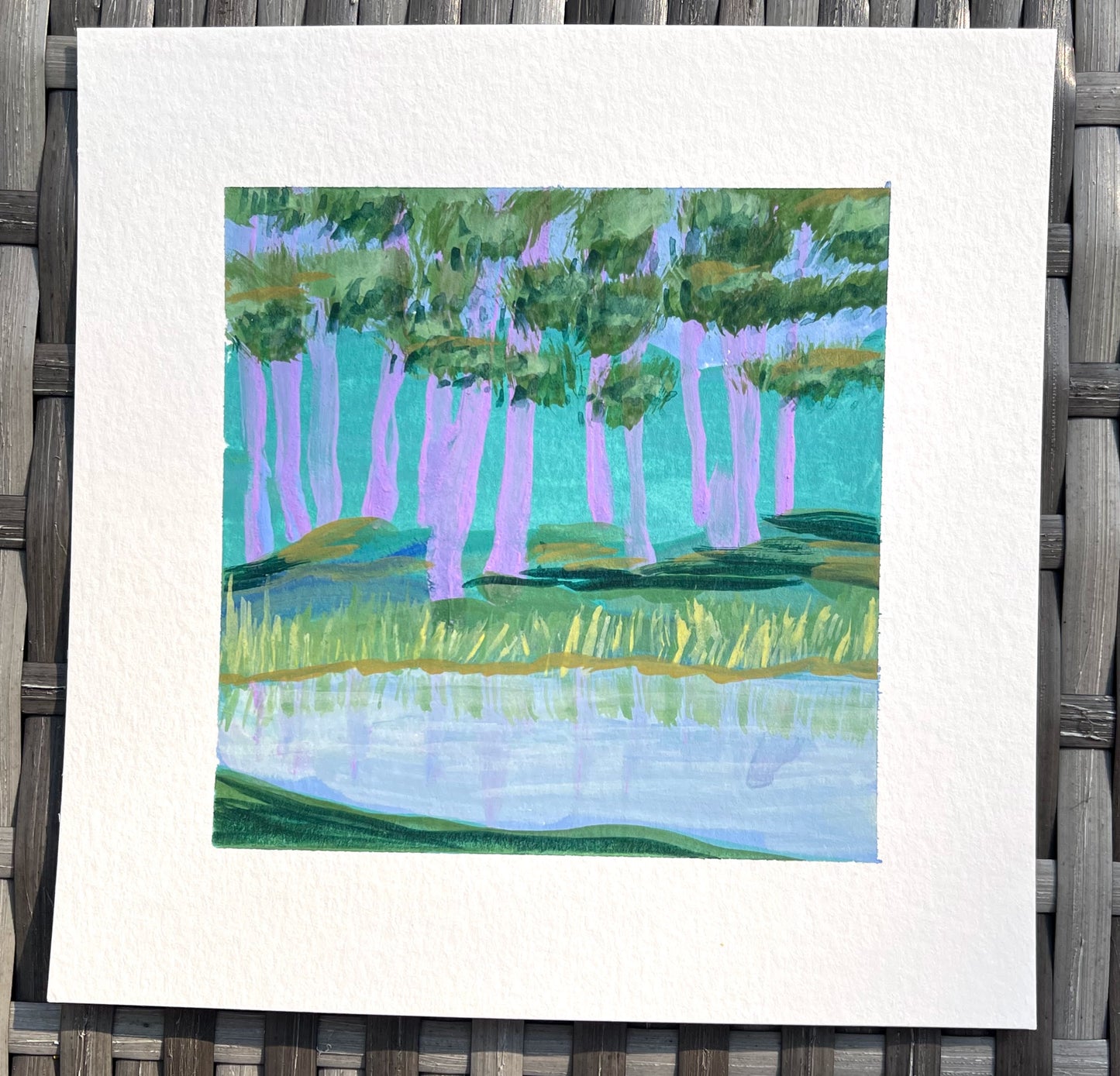 6x6-sally-j-goodrich-friendships-lake-painting