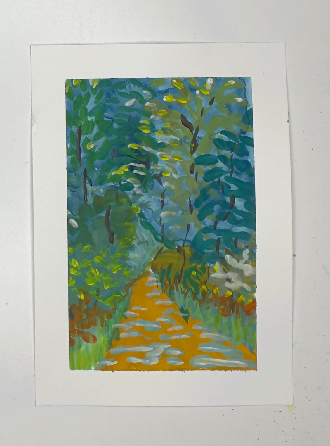 7x10-sally-j-goodrich-shop-talk-hiking-trail-painting