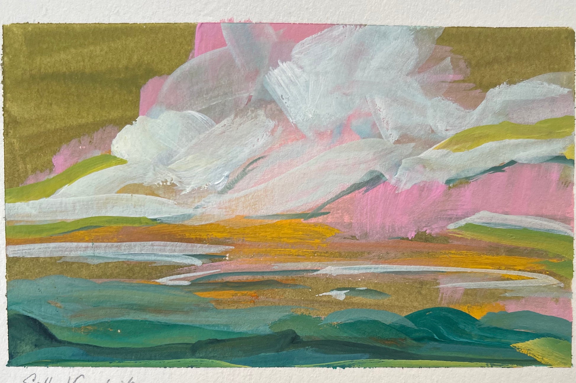 5x7-sally-j-goodrich-alls-well-pink-clouds-painting
