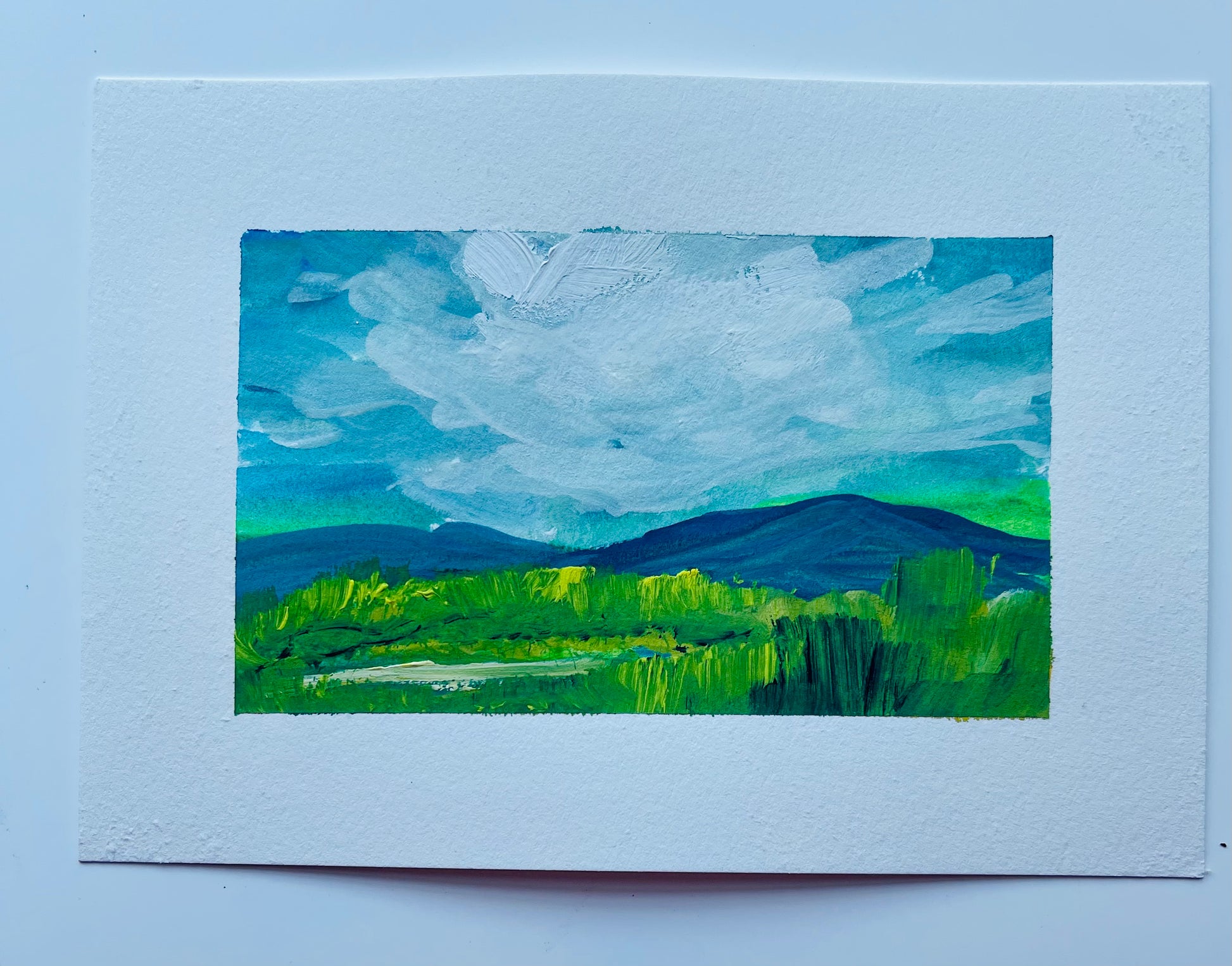 6x6-sally-j-goodrich-flush-of-joy-blue-ridge-mountains-painting